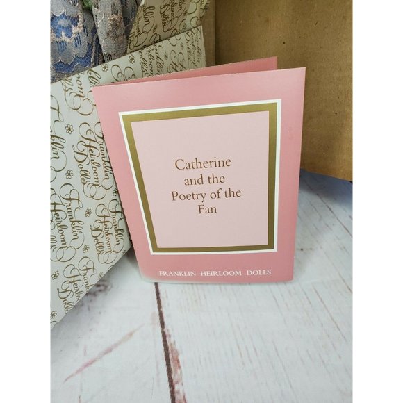 Vintage Rare Retired Catherine & The Poetry Of The Fan Franklin Heirlooms Doll - Picture 6 of 12